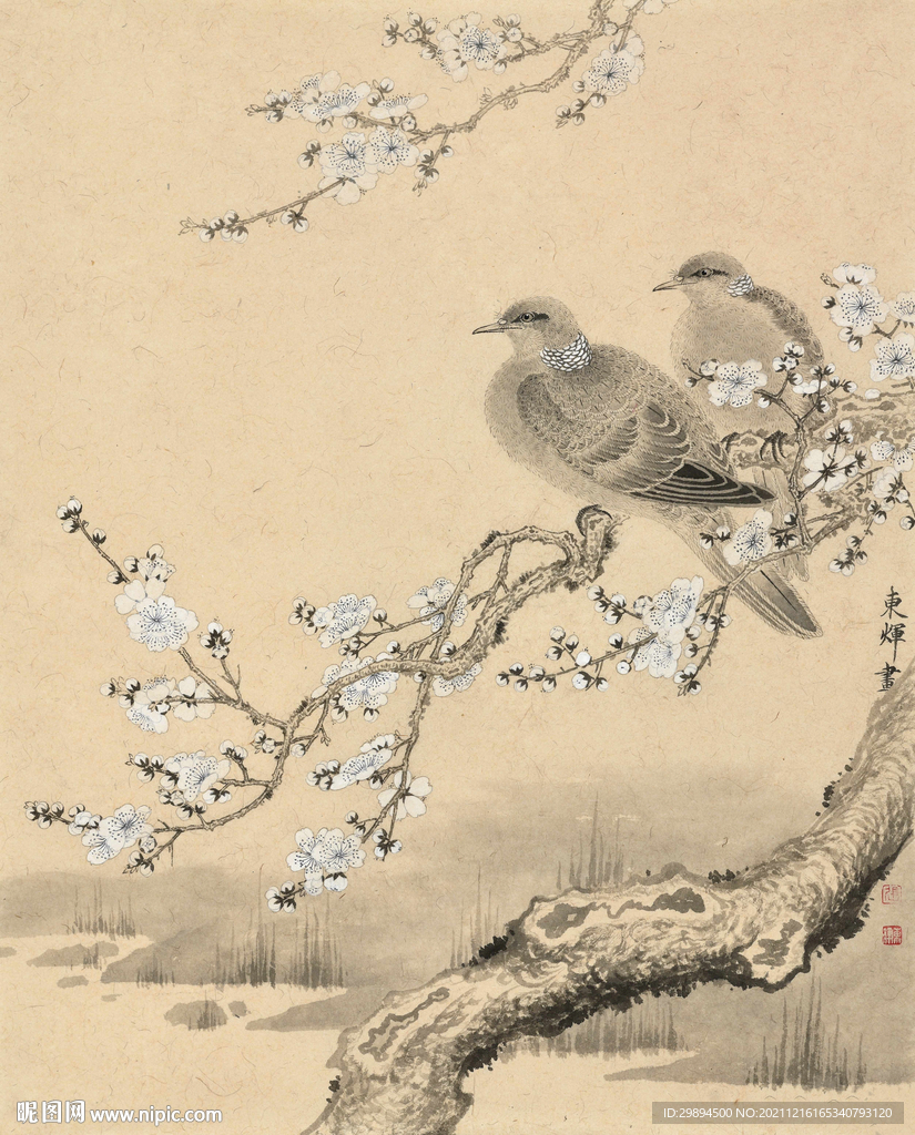 古典花鸟中式装饰画