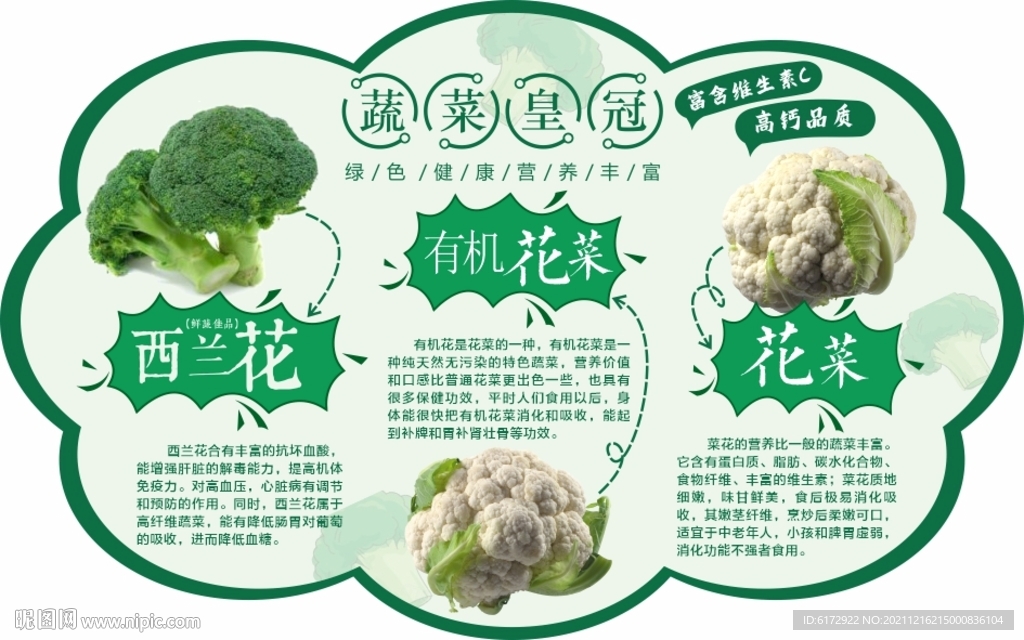 超市吊牌 花菜西兰花
