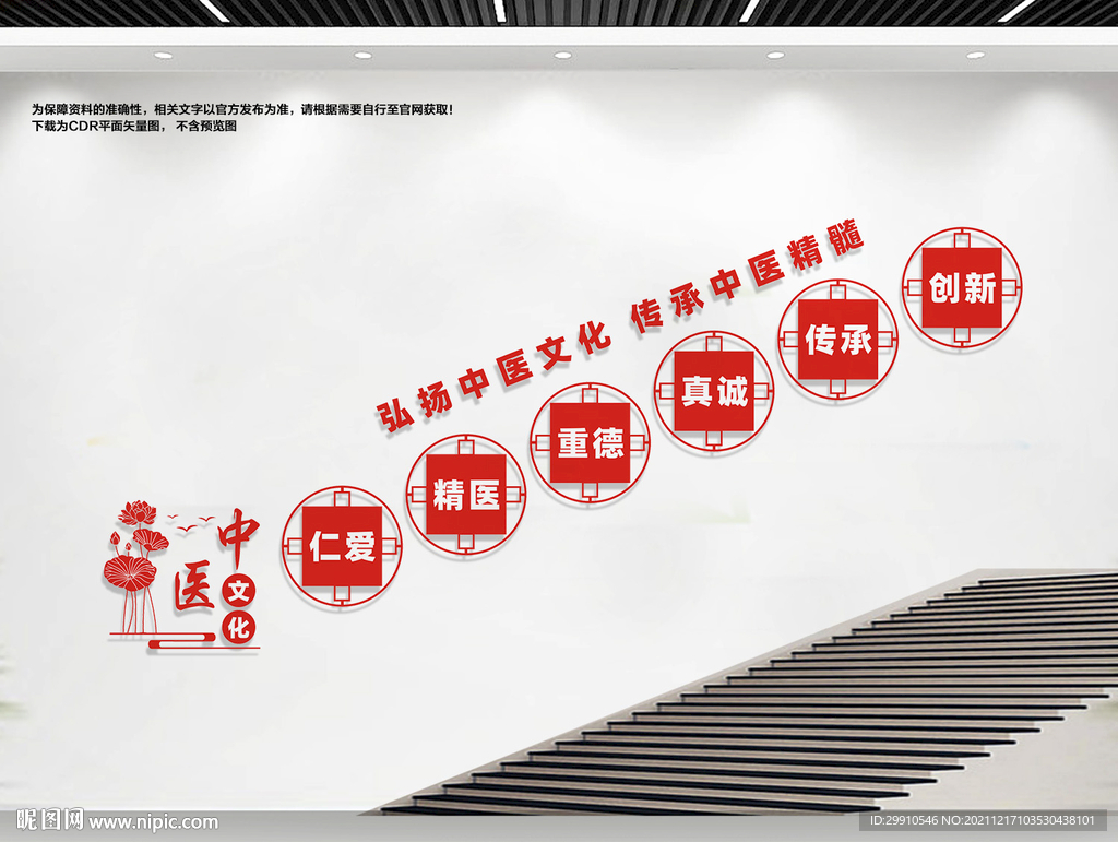 中医楼梯文化墙
