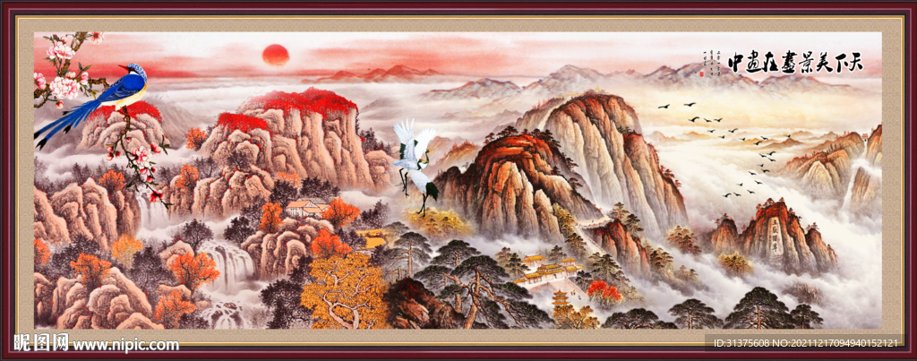 五岳独尊泰山国画