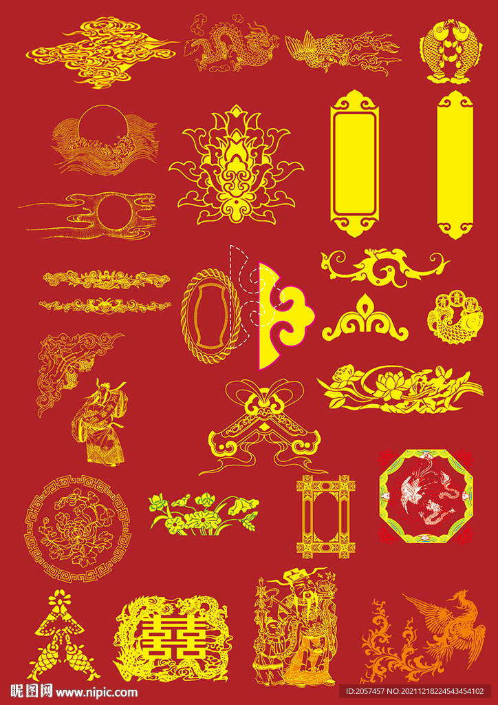中国古典图案边框传统 