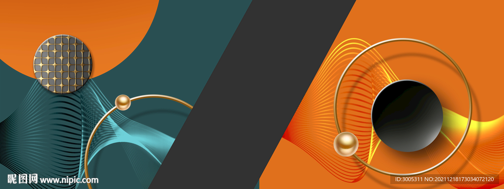 晶瓷画抽象圆球