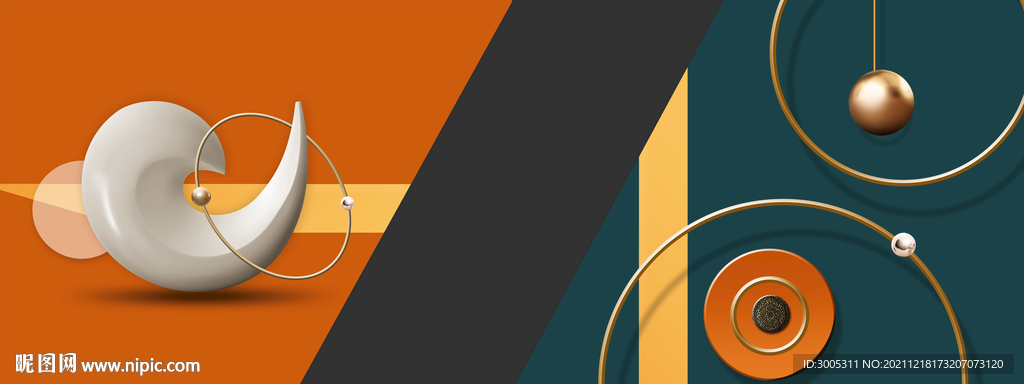 晶瓷画抽象圆球