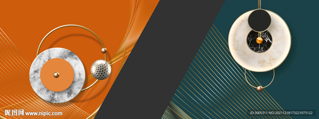 晶瓷画抽象圆球餐具