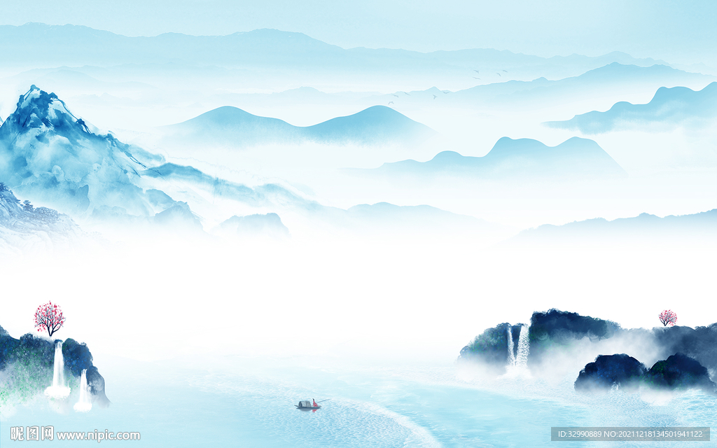 意境爆款山水新画 TIF分层