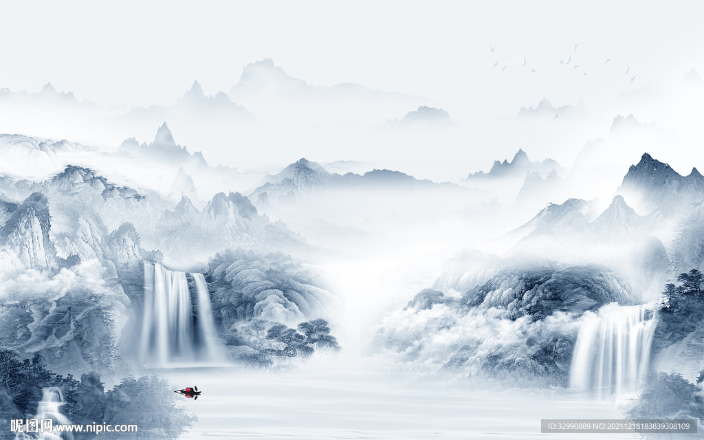 大气 爆款山水新画 TIF分层