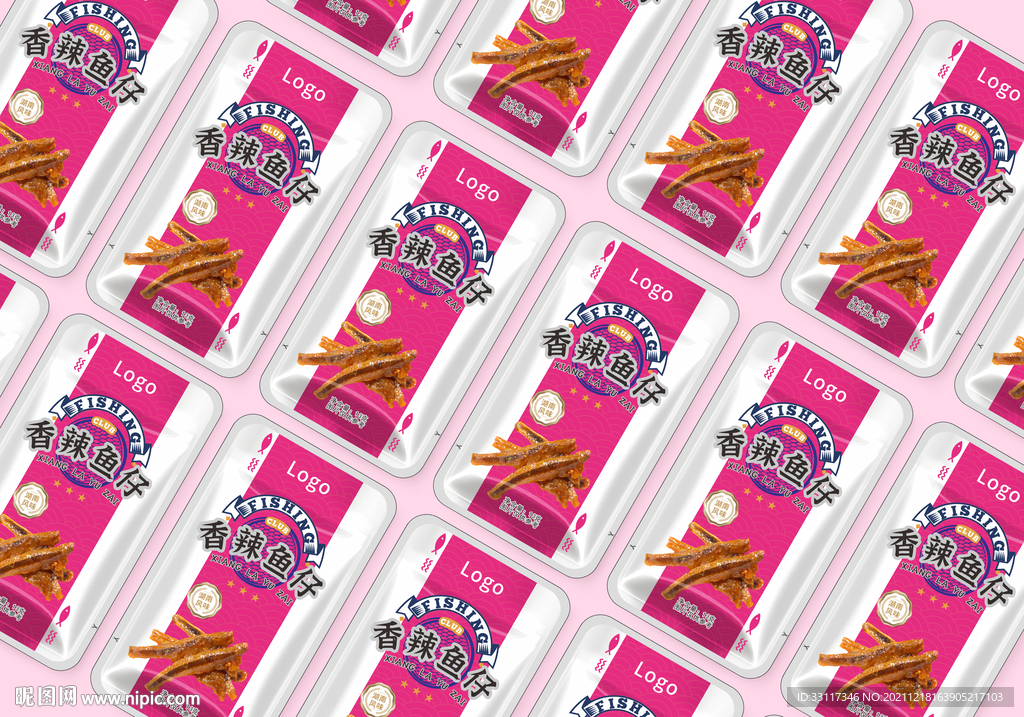 香辣鱼仔零食包装设计