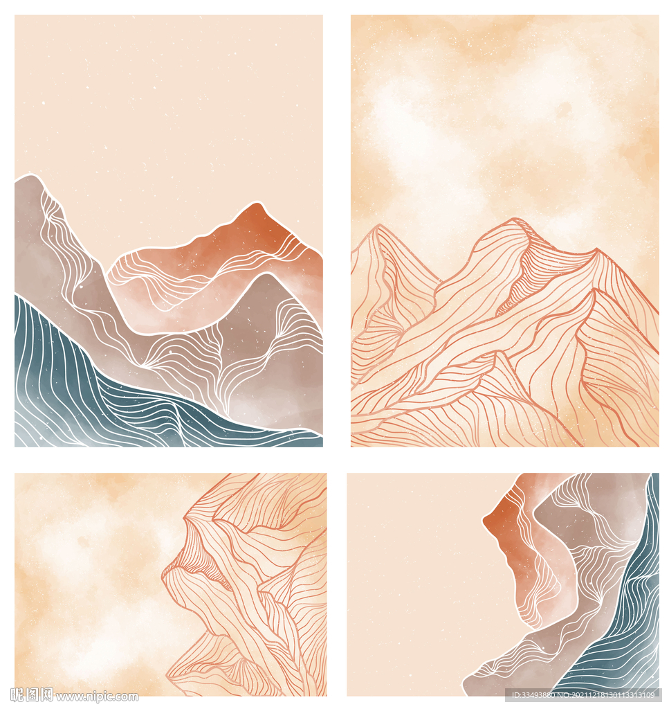 简约插画背景