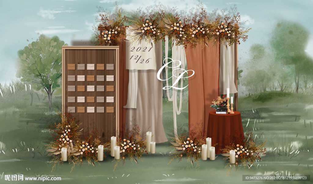 复古户外迎宾区