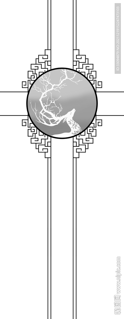 高清分层透明底平开门打印图