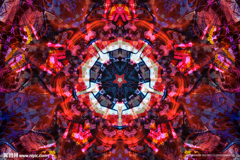 万花筒花纹