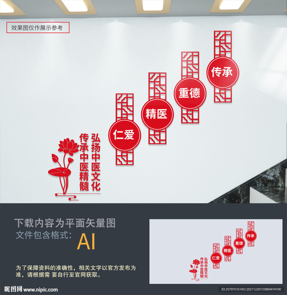 中医楼梯文化墙