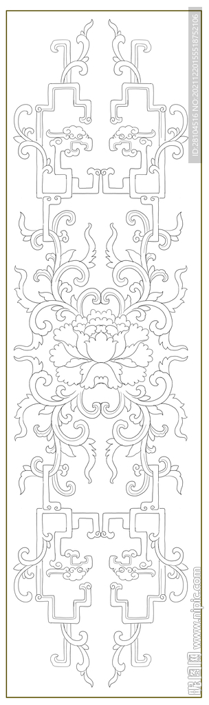 牡丹花纹