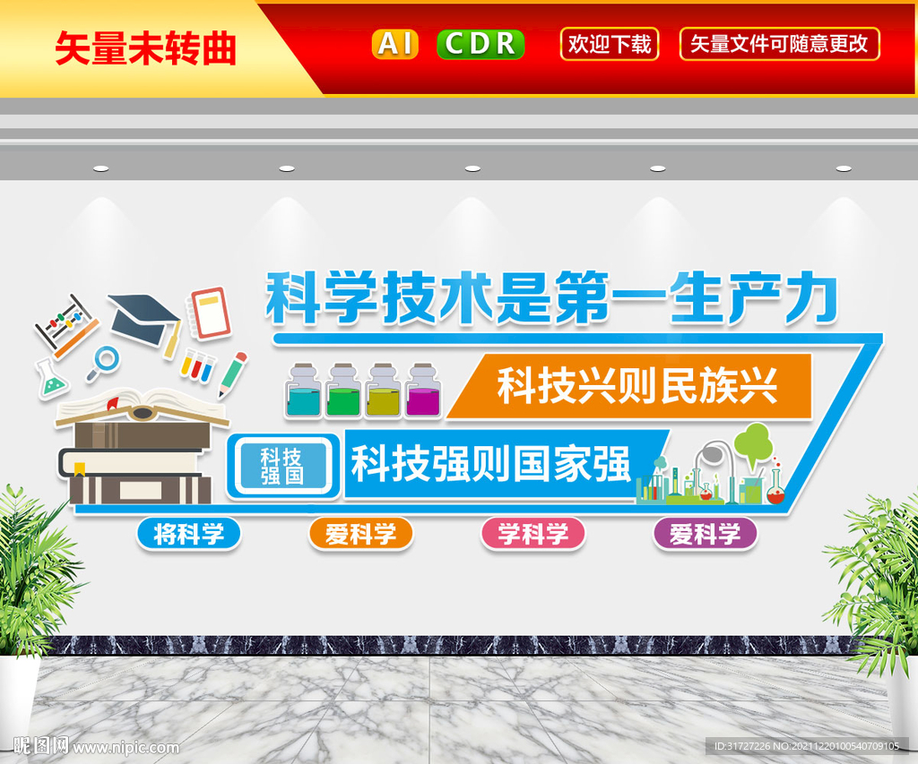 科学技术宣传墙