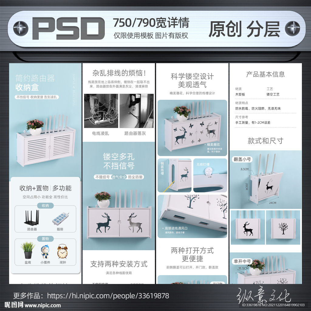路由器盒子详情模板