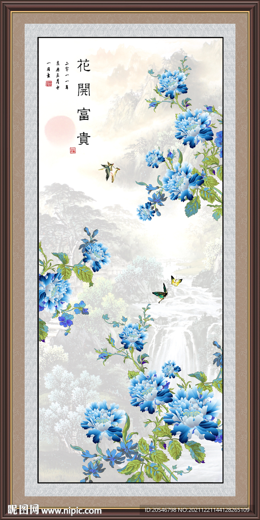 国画牡丹