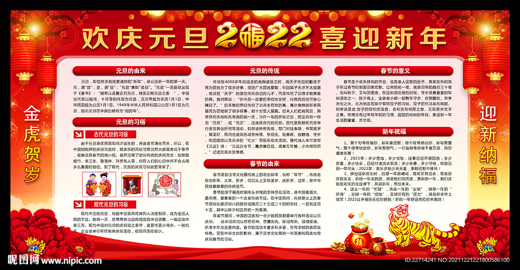 2022年元旦展板