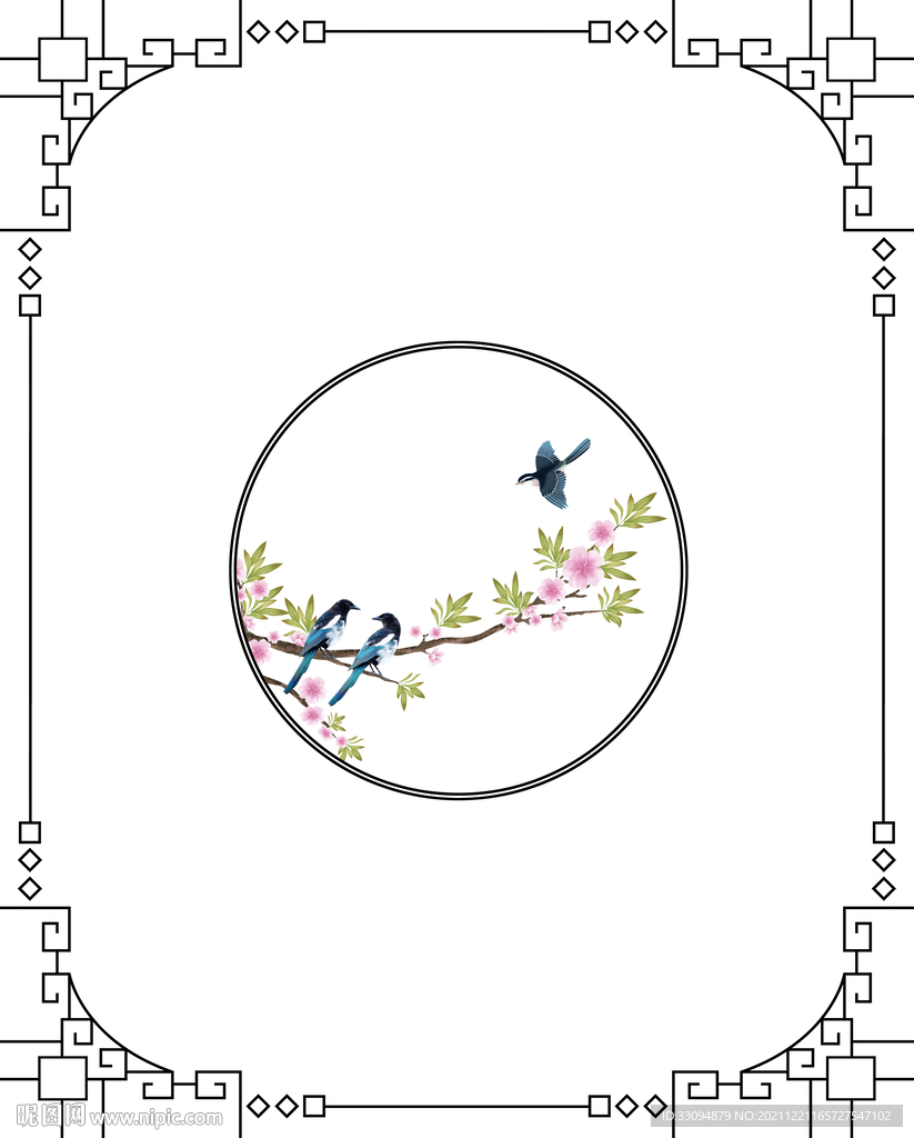 高清分层透明底推拉门打印图