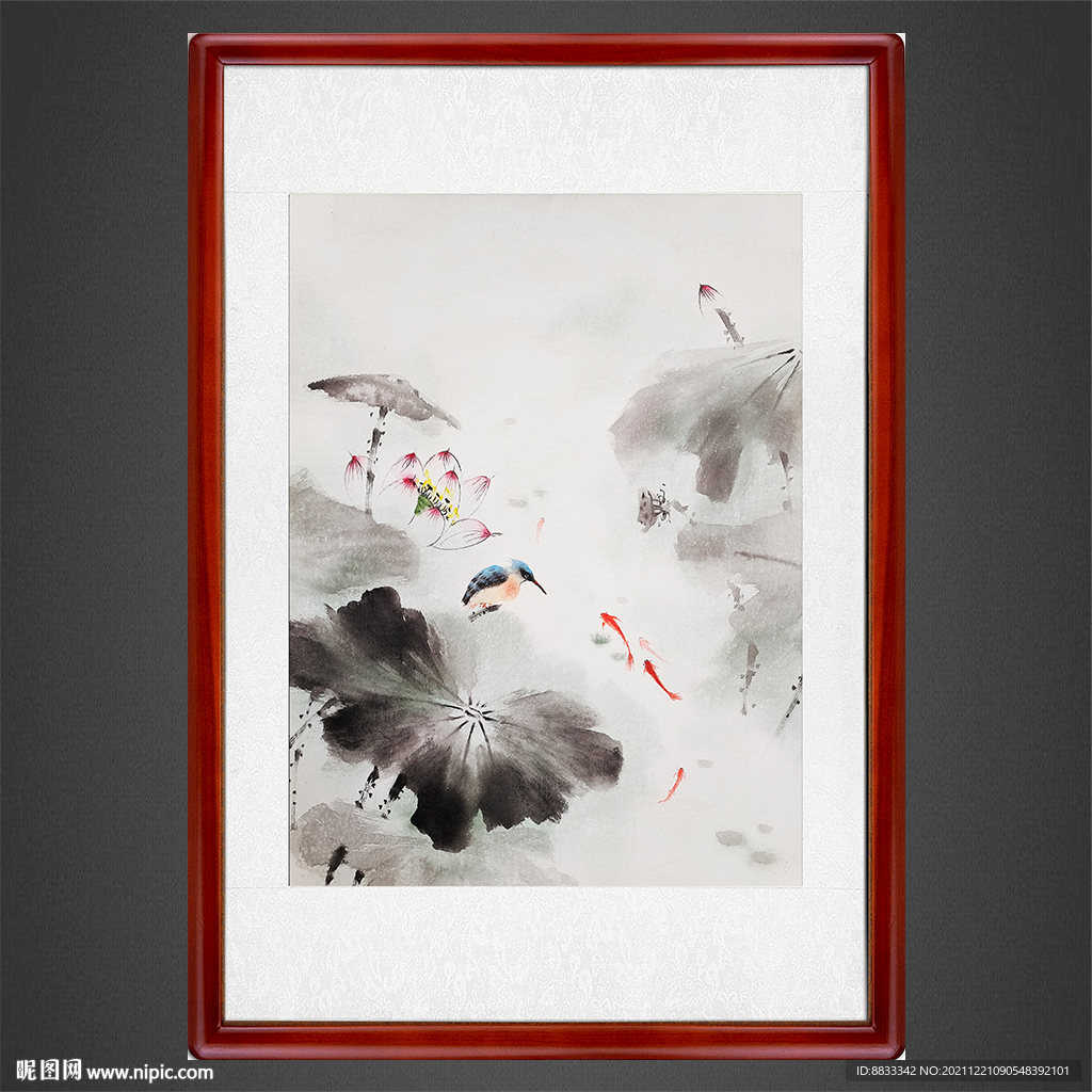 水墨荷花