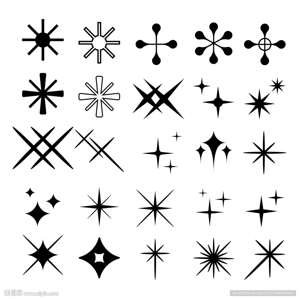 星星花纹图标