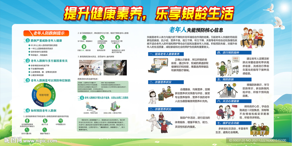 2021老年人健康宣传栏
