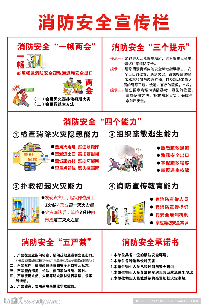 消防安全宣传栏