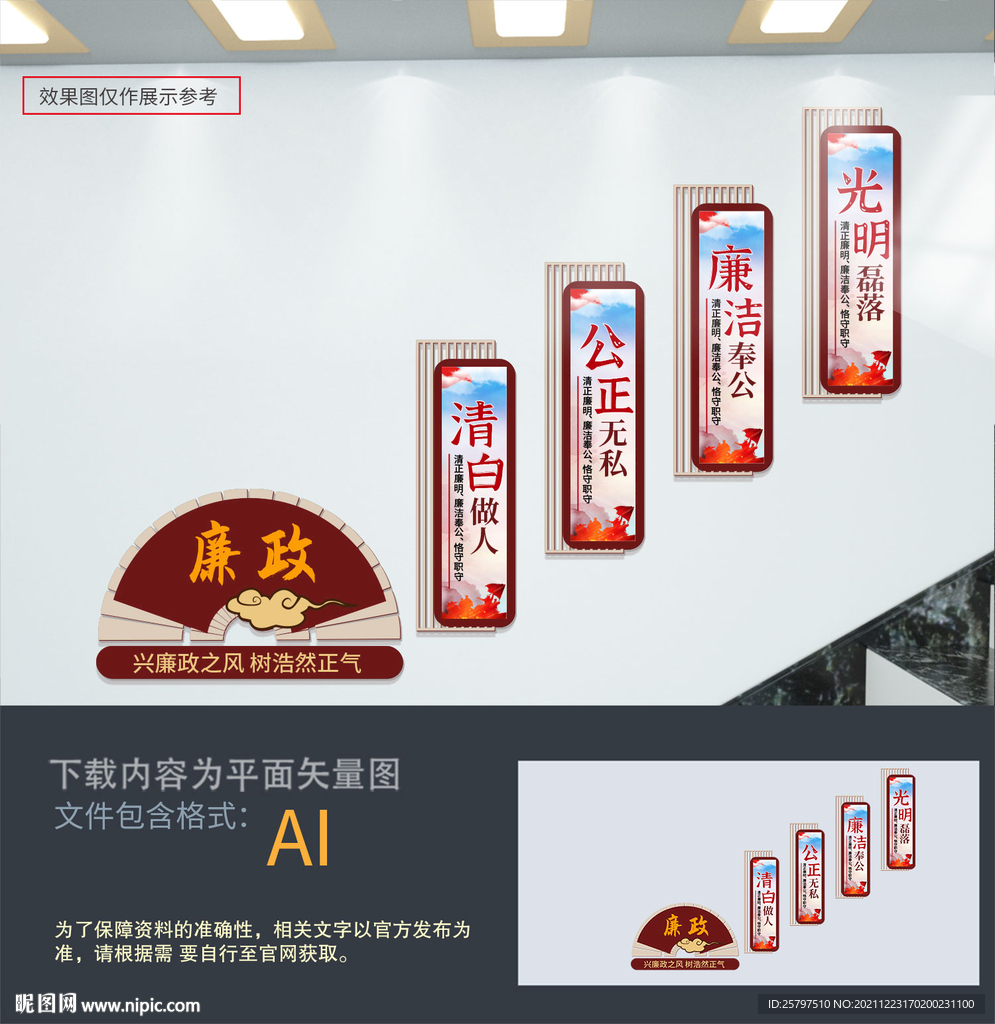 廉政楼梯文化墙 