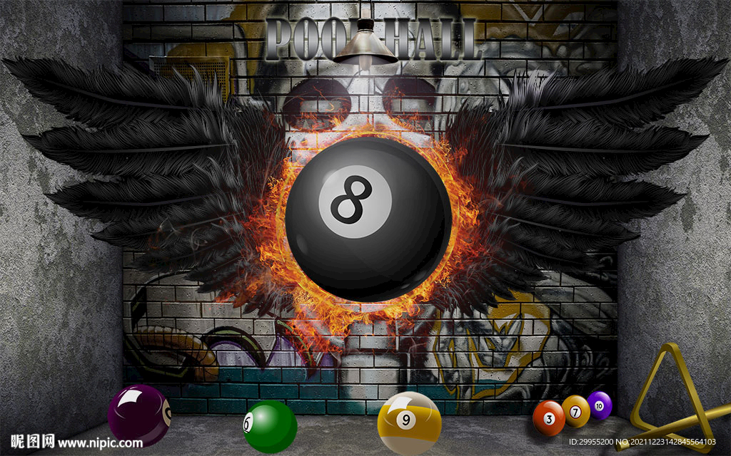 台球背景墙