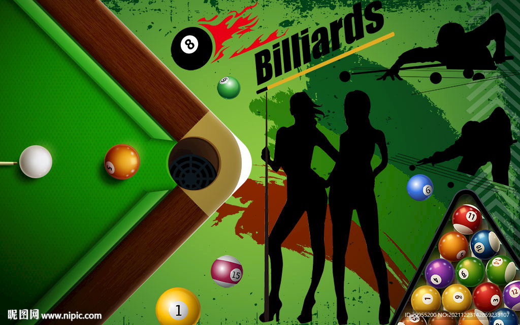 台球背景墙