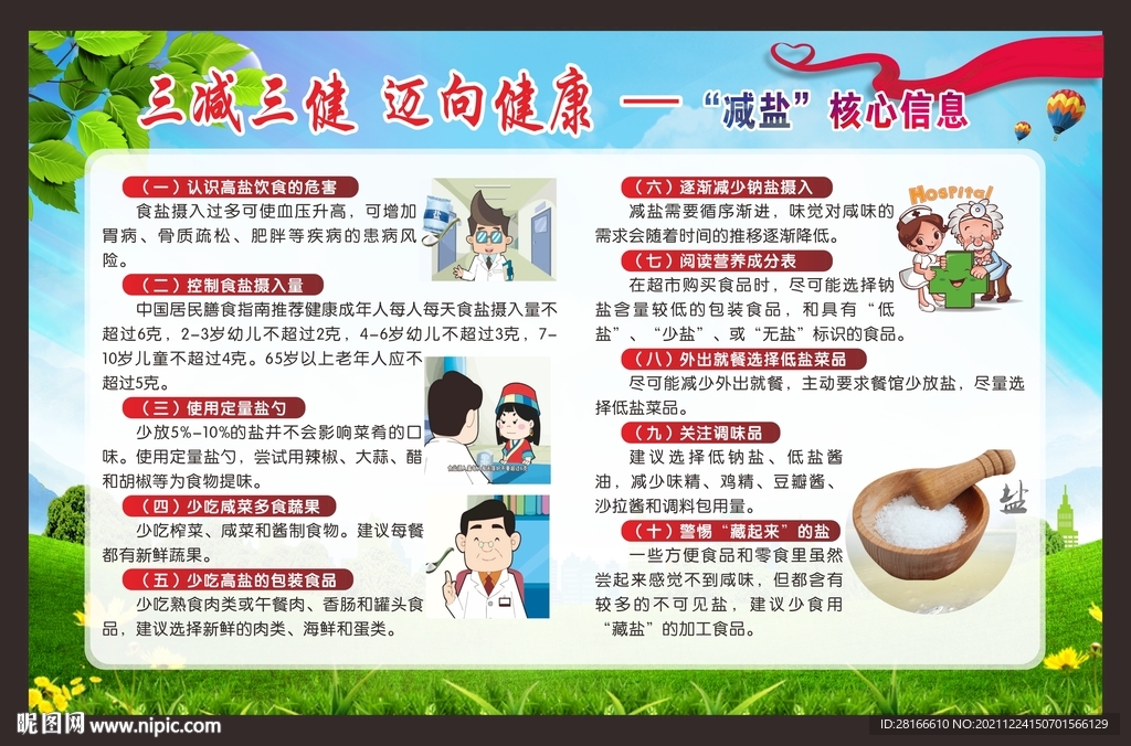三减三健 减盐