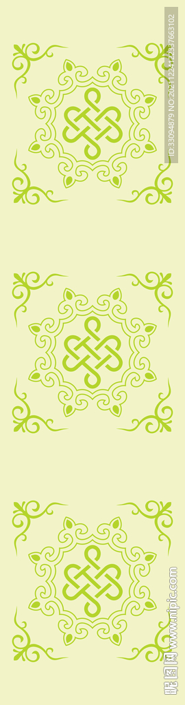 高清分层花纹打印图