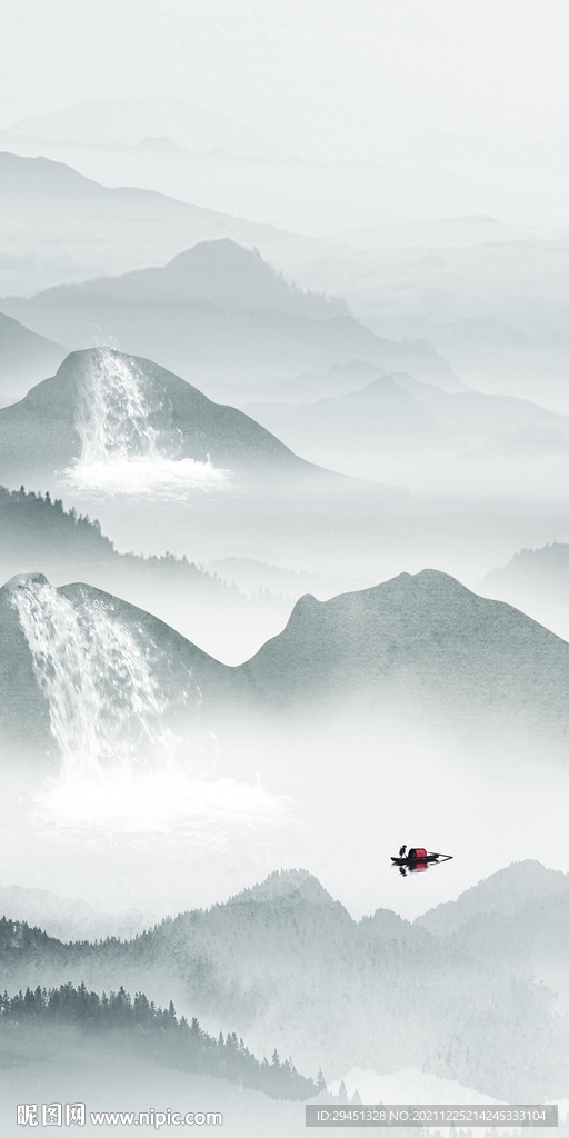 简约 玄关画背景 TIF分层图