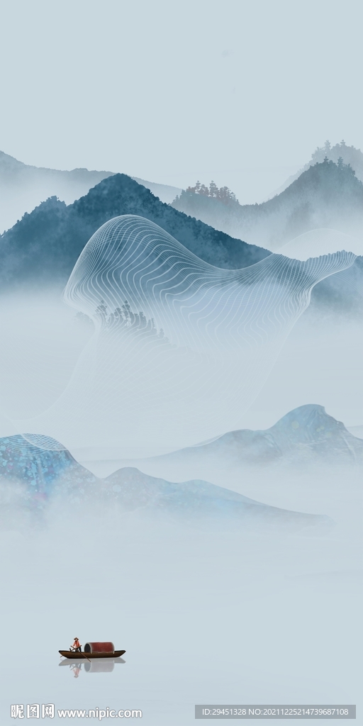 新款玄关背景 文件TIF分层