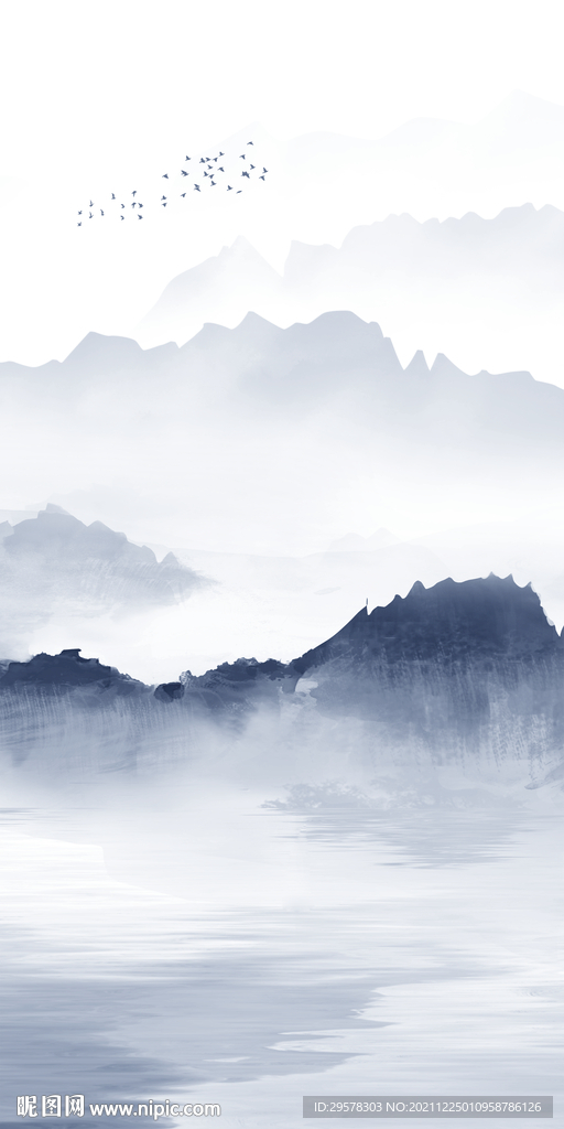 新款中式新玄关画 文件分层 
