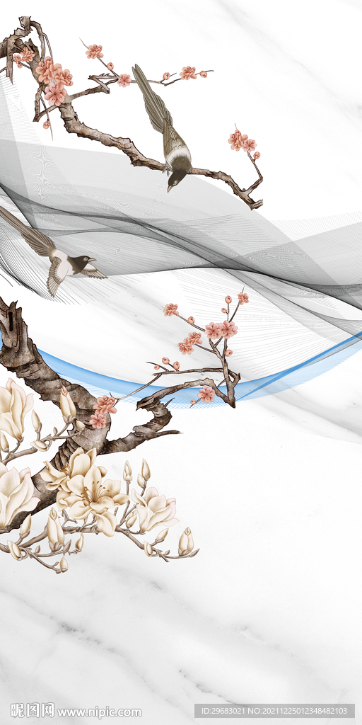 简约背景玄关 TIF分层