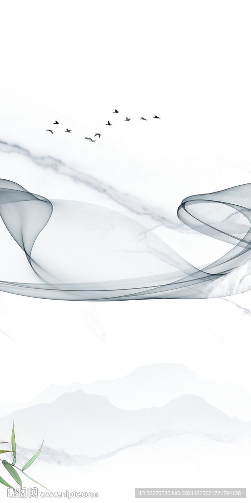 新款意境玄关 文件分层画