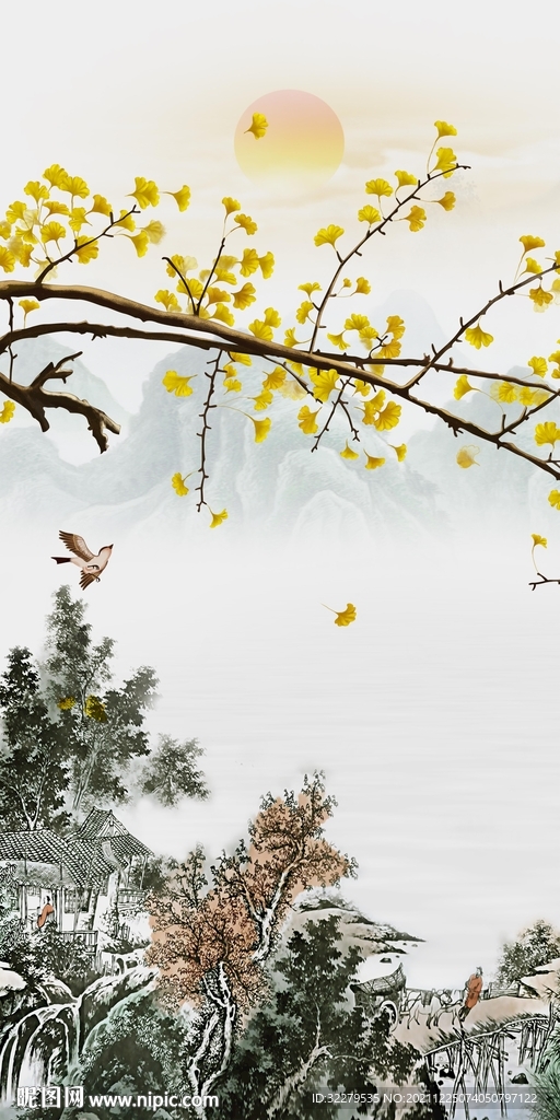 最新现代高清玄关 文件分层画