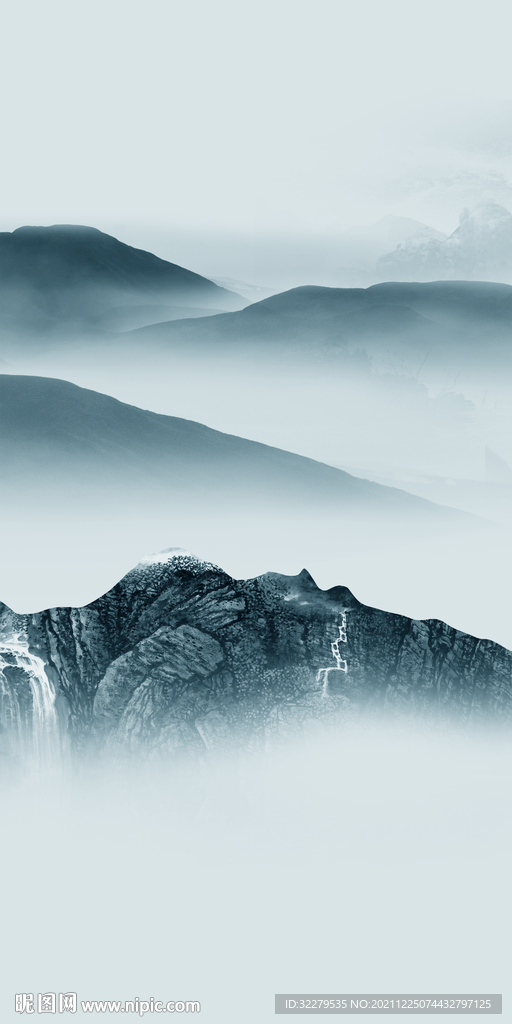 大气别墅高清玄关 文件分层画