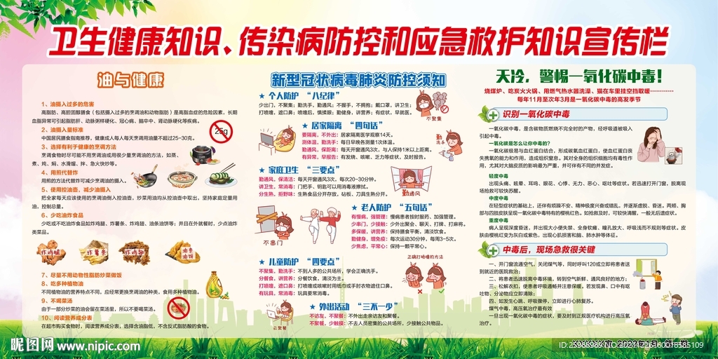 卫生健康知识宣传栏