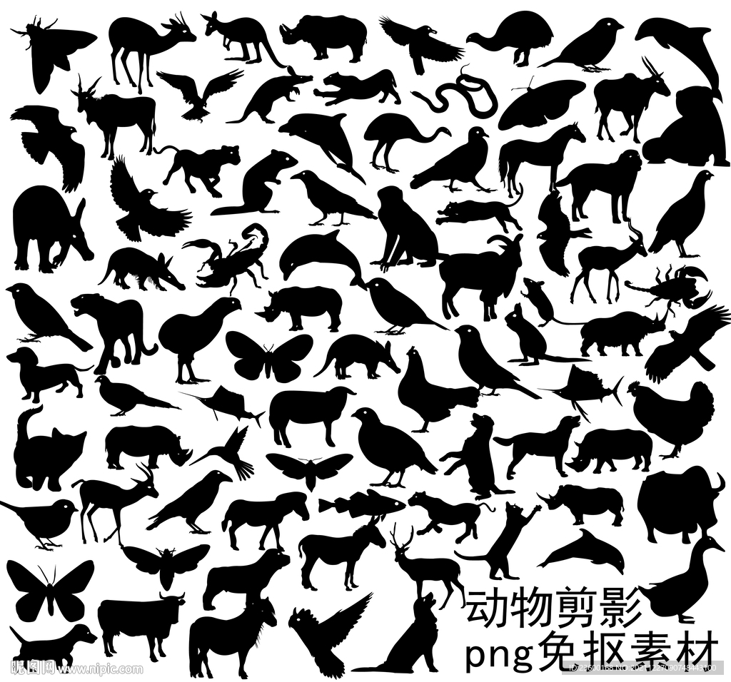 动物剪影
