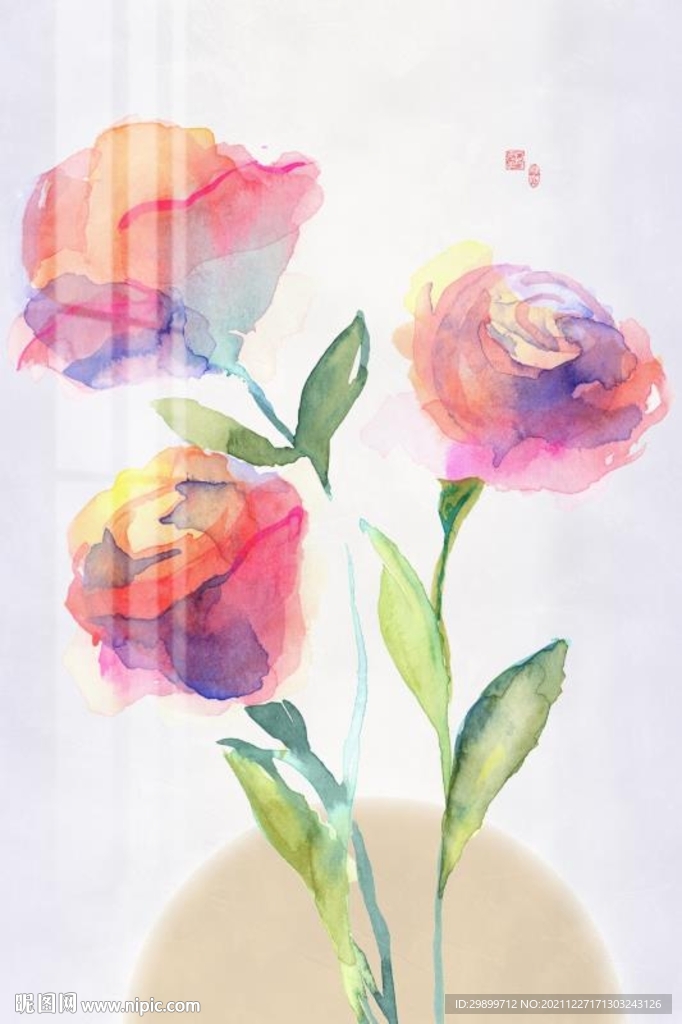 玫瑰花装饰画