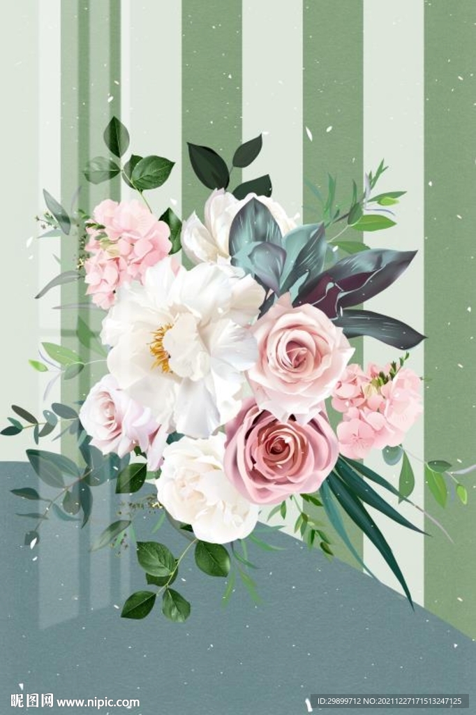 花束装饰画
