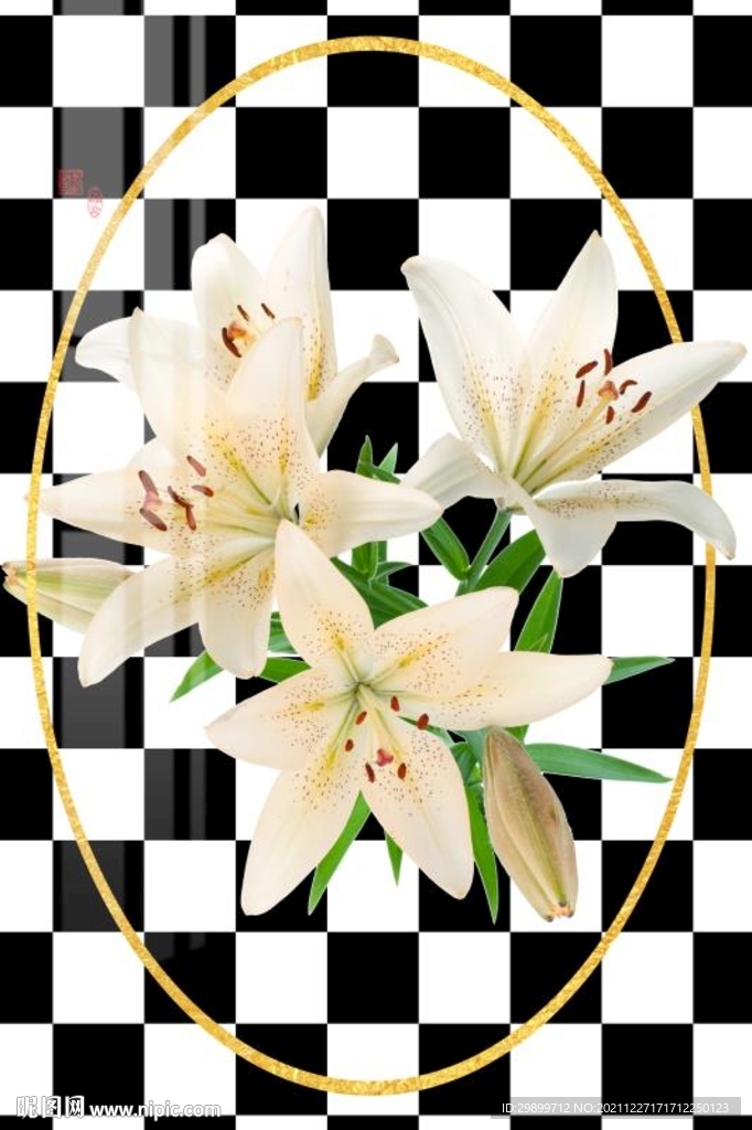 百合装饰画