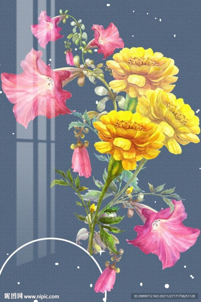牵牛花装饰画