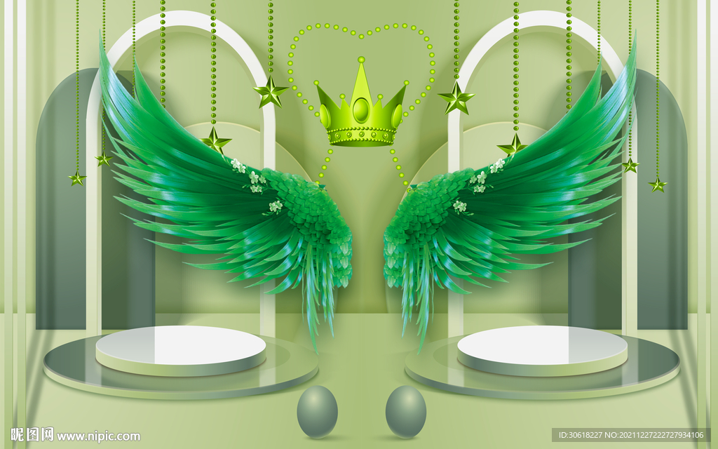 直播背景墙打卡墙