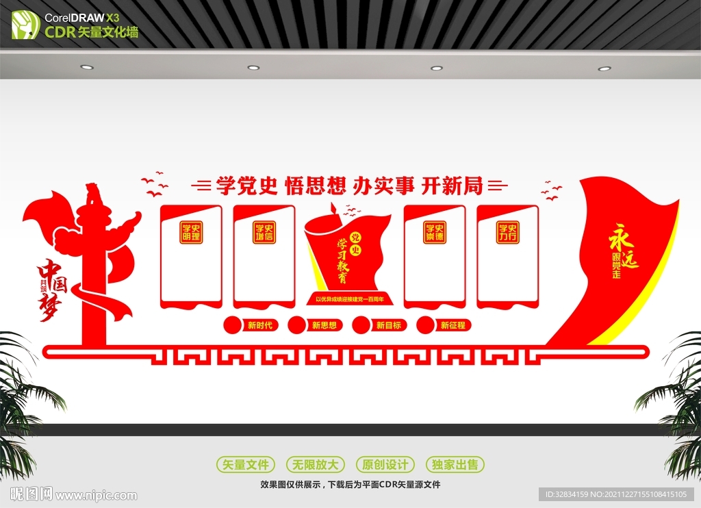 党史动员大会文化墙