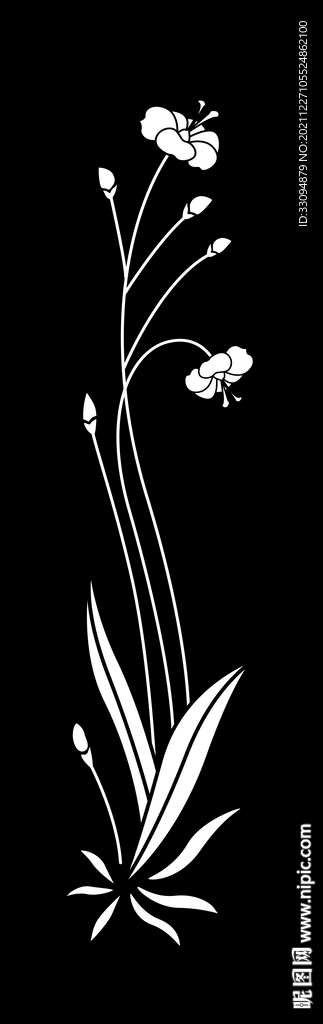 高清分层透明底平开门打印图