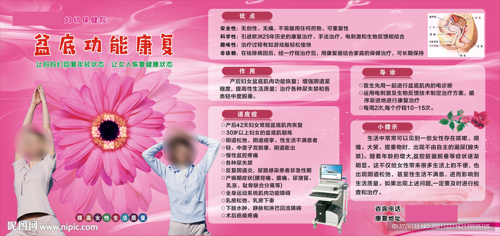 盆底功能康复宣传栏