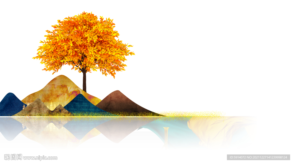 晶瓷画树新中式