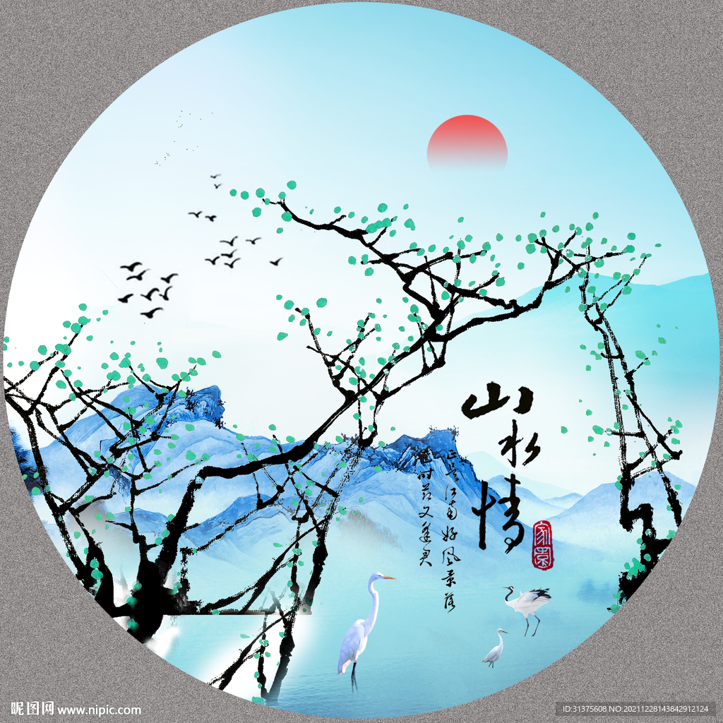 国画桃花